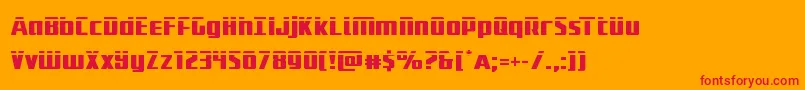 Subadailaser Font – Red Fonts on Orange Background