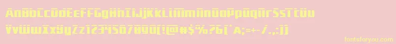 Subadailaser Font – Yellow Fonts on Pink Background