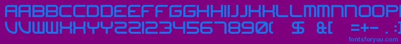 Шрифт Undefeated – синие шрифты на фиолетовом фоне