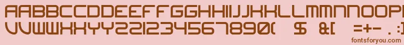 Undefeated-fontti – ruskeat fontit vaaleanpunaisella taustalla