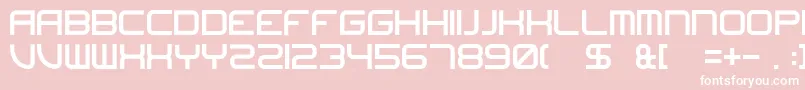 フォントUndefeated – ピンクの背景に白い文字