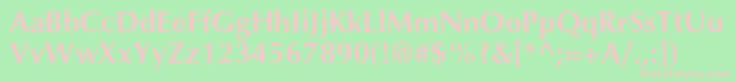 AgopuscBold Font – Pink Fonts on Green Background