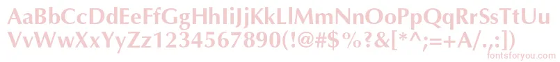 AgopuscBold Font – Pink Fonts on White Background