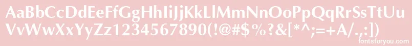 AgopuscBold Font – White Fonts on Pink Background