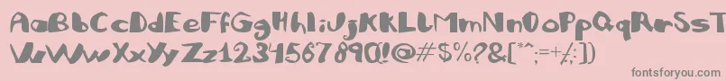 JulifestaBold Font – Gray Fonts on Pink Background