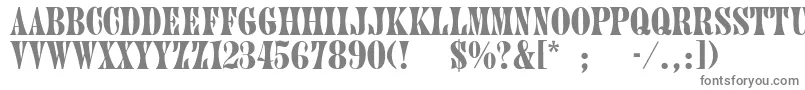 Шрифт PluontoThin – серые шрифты на белом фоне