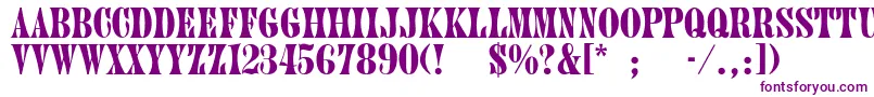 PluontoThin Font – Purple Fonts on White Background