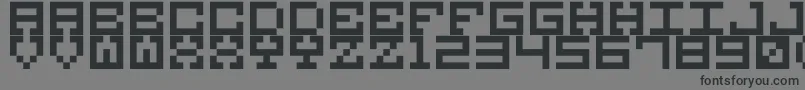 M38 Font – Black Fonts on Gray Background