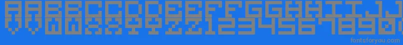 Шрифт M38 – серые шрифты на синем фоне