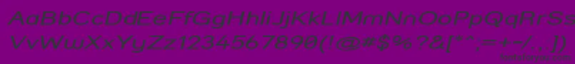 StreetCompressedItalic Font – Black Fonts on Purple Background