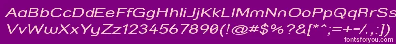 StreetCompressedItalic Font – Pink Fonts on Purple Background