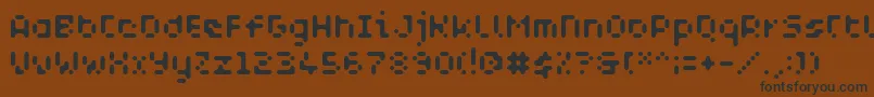 WcAquabluesBtaRegular Font – Black Fonts on Brown Background