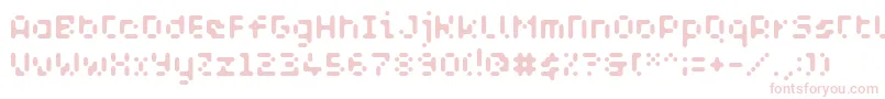 WcAquabluesBtaRegular Font – Pink Fonts on White Background