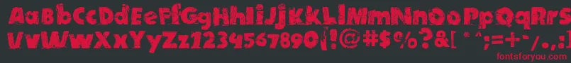 TntXPlosion Font – Red Fonts on Black Background