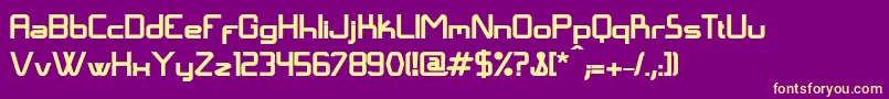 More about LangГіBold Font LangГіBold Font – Yellow Fonts on Purple Background