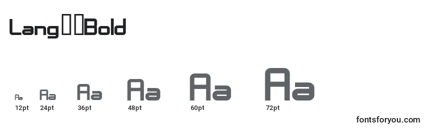 LangГіBold Font Sizes