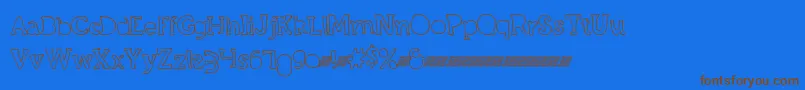More about Grandcircledt Font Grandcircledt Font – Brown Fonts on Blue Background