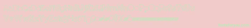 Grandcircledt Font – Green Fonts on Pink Background