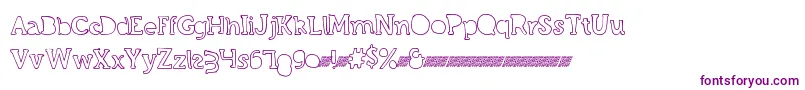 Grandcircledt Font – Purple Fonts on White Background