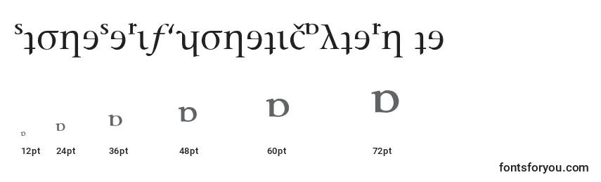 StoneSerifPhoneticAlternate Font Sizes