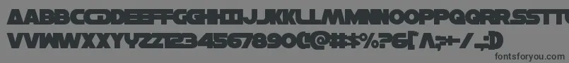 Hansolov3over Font – Black Fonts on Gray Background