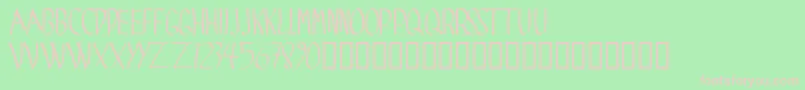 Spide Font – Pink Fonts on Green Background