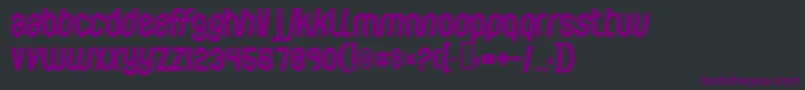 フォントBubbleboy – 黒い背景に紫のフォント