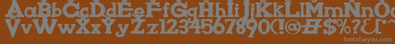 More about Knigwsna Font Knigwsna Font – Gray Fonts on Brown Background