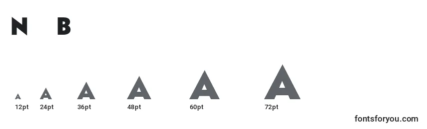NiveaBold Font Sizes