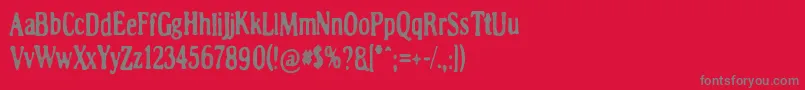 フォントLumenharmaa – 赤い背景に灰色の文字