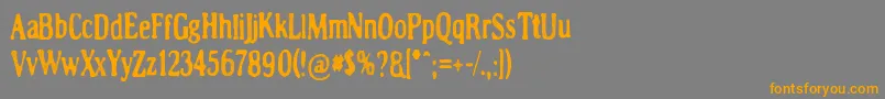 Lumenharmaa Font – Orange Fonts on Gray Background
