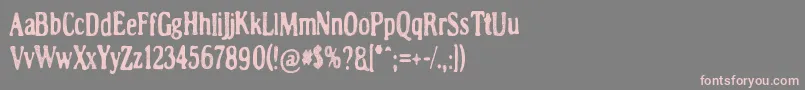 Lumenharmaa Font – Pink Fonts on Gray Background