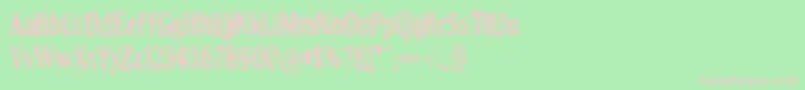 Lumenharmaa Font – Pink Fonts on Green Background