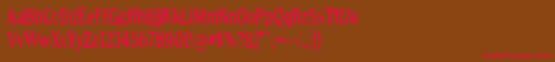 Lumenharmaa Font – Red Fonts on Brown Background