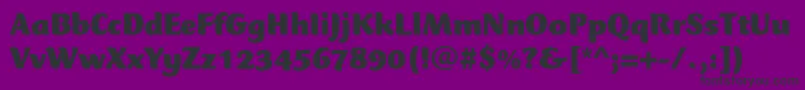 フォントCtmercuriusstdBlack – 紫の背景に黒い文字