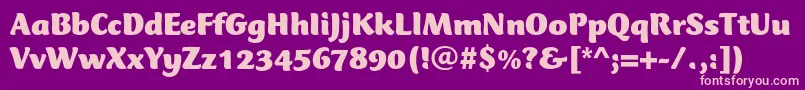 CtmercuriusstdBlack Font – Pink Fonts on Purple Background