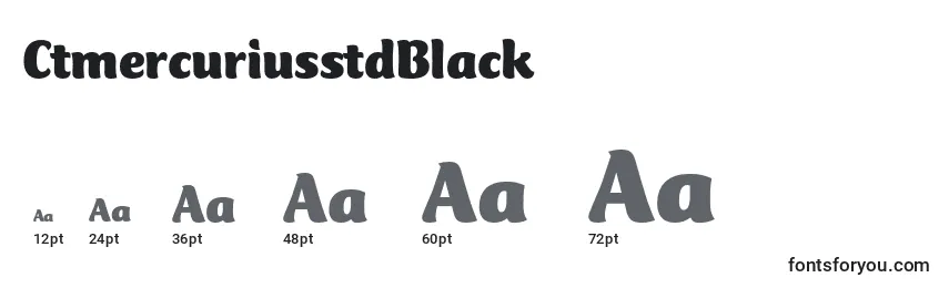 CtmercuriusstdBlack Font Sizes