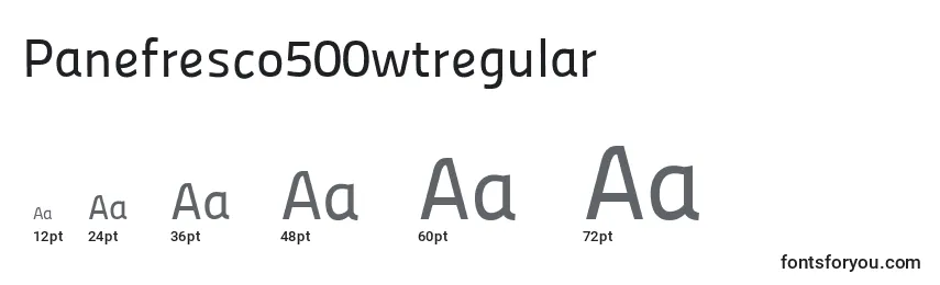 Panefresco500wtregular Font Sizes