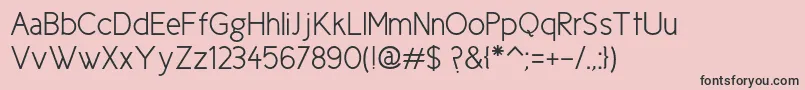 Ciclesemi Font – Black Fonts on Pink Background