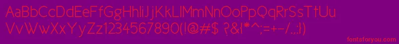 Ciclesemi Font – Red Fonts on Purple Background