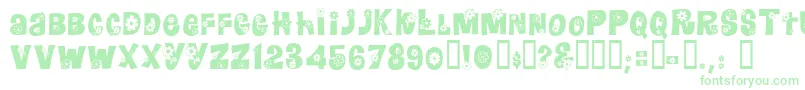 Floralie Font – Green Fonts on White Background