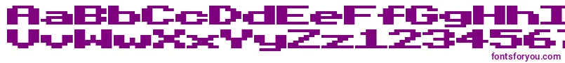 BeebModeTwo Font – Purple Fonts on White Background