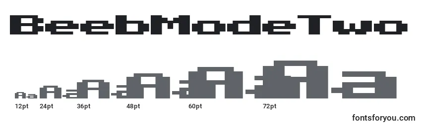 Размеры шрифта BeebModeTwo