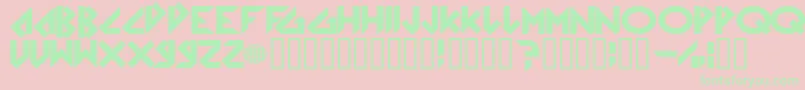 ArkanoidSolid Font – Green Fonts on Pink Background