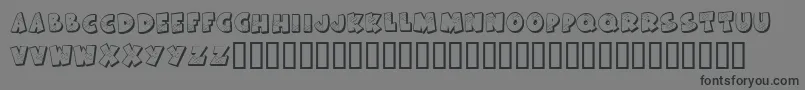 KrAllPatchedUp Font – Black Fonts on Gray Background