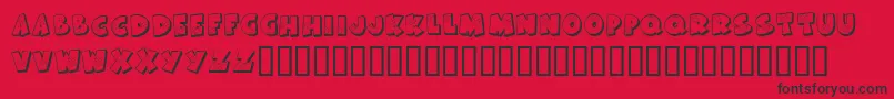 KrAllPatchedUp Font – Black Fonts on Red Background