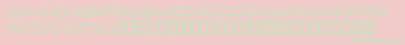 KrAllPatchedUp Font – Green Fonts on Pink Background