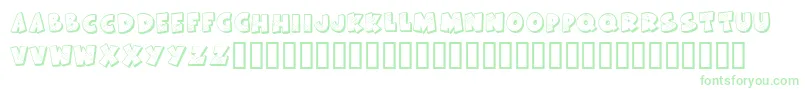 KrAllPatchedUp Font – Green Fonts on White Background