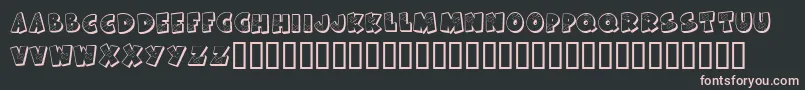 KrAllPatchedUp Font – Pink Fonts on Black Background