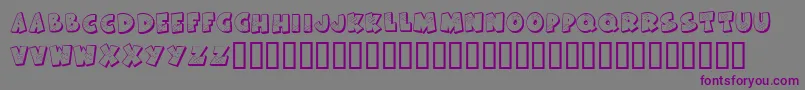 KrAllPatchedUp Font – Purple Fonts on Gray Background